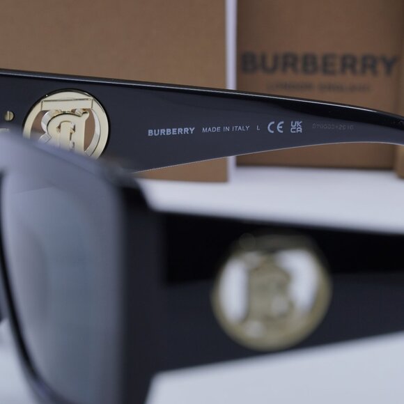 Burberry Daisy BE4344 300187 Cat Eye Sunglasses - Black/Grey main image 12